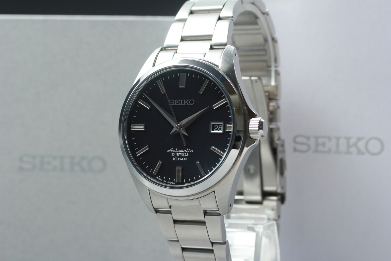 [w/Box ] SEIKO Mechanical SZSB012 Black Automatic Date Made in Japan Men’s Watch
