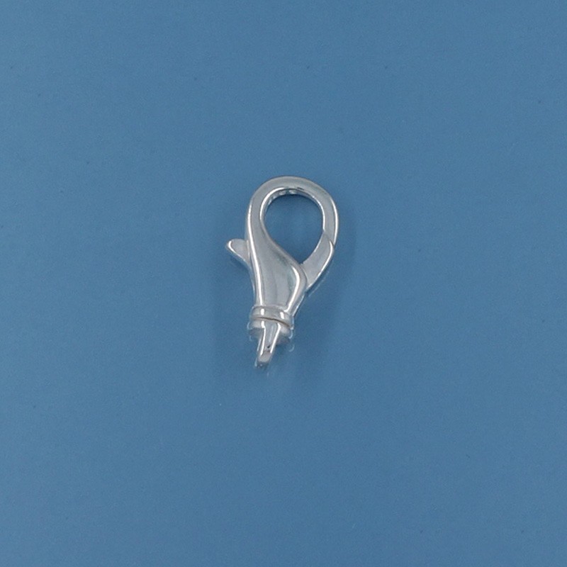 Sterling Silver Lobster Claw Clasp Connector with Swivel Ring 13.6mm #44103