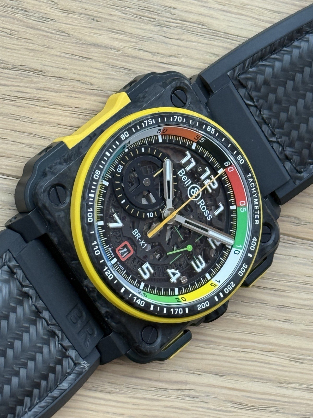 Bell & Ross BR-01 Renault F1 Special Box Papers Skeleton Automatic Chronograph