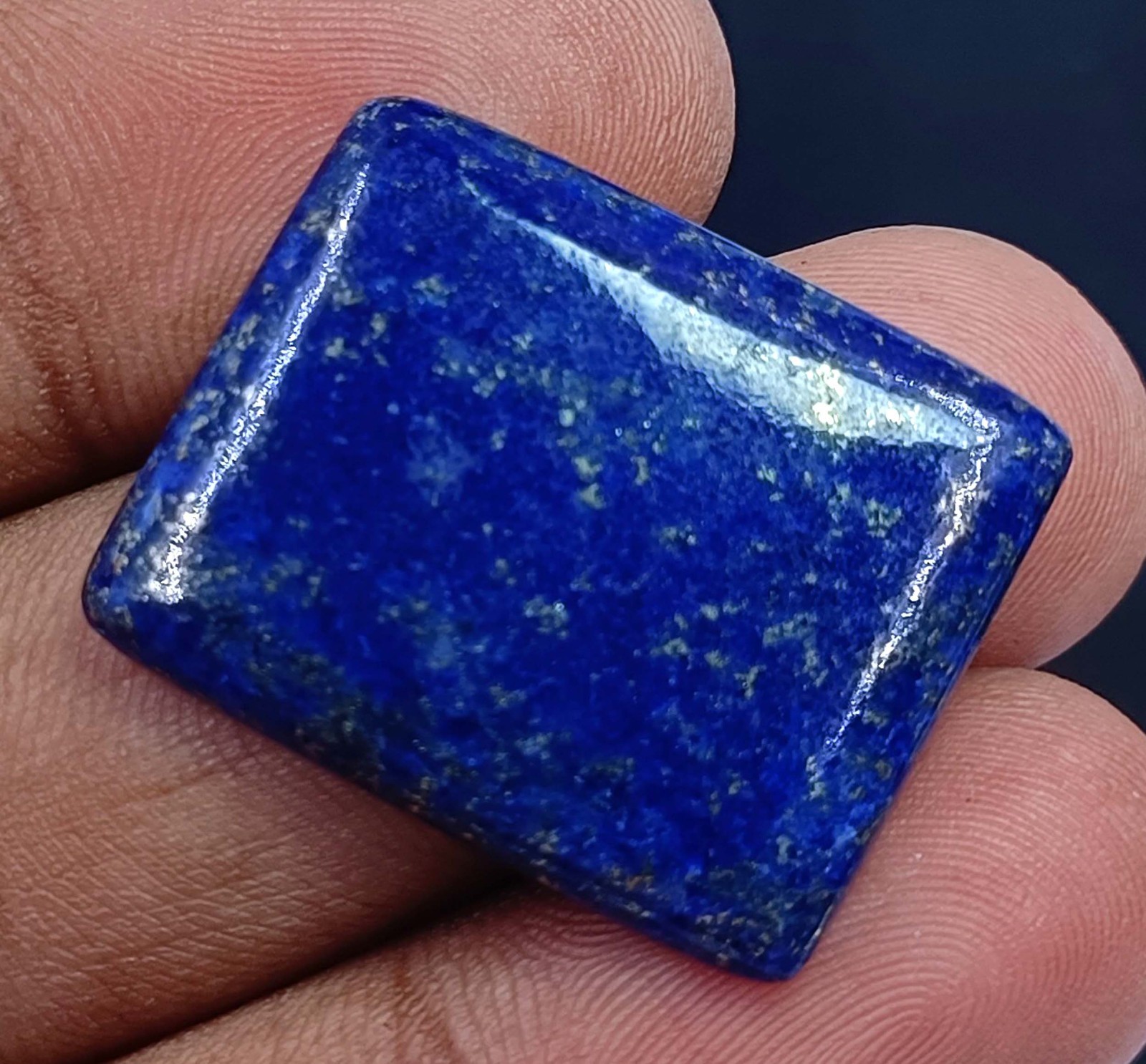 12.00 Ct Natural Blue Lapis Lazuli Emerald Cut IGL Certified Loose Gemstone 5DNA