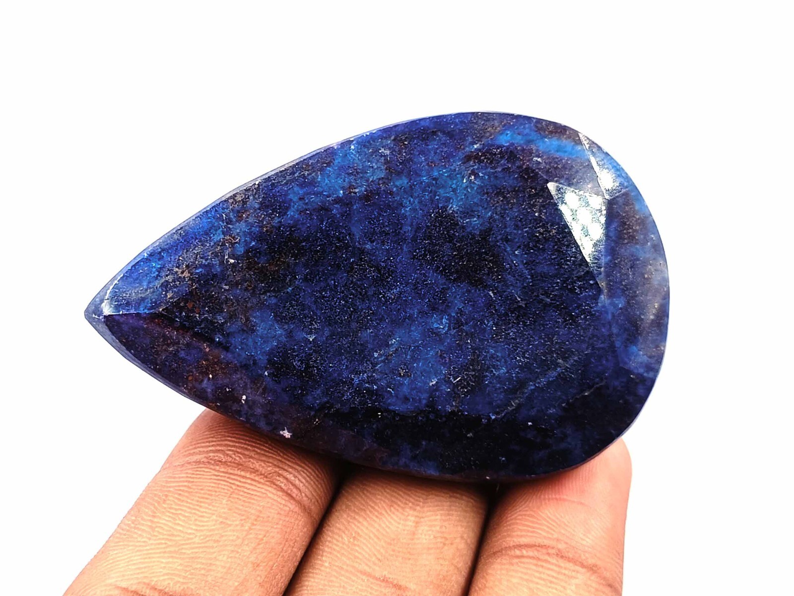 Natural Royal Blue Sapphire 420 Ct Certified African Pear Cut Loose Gemstone DK4