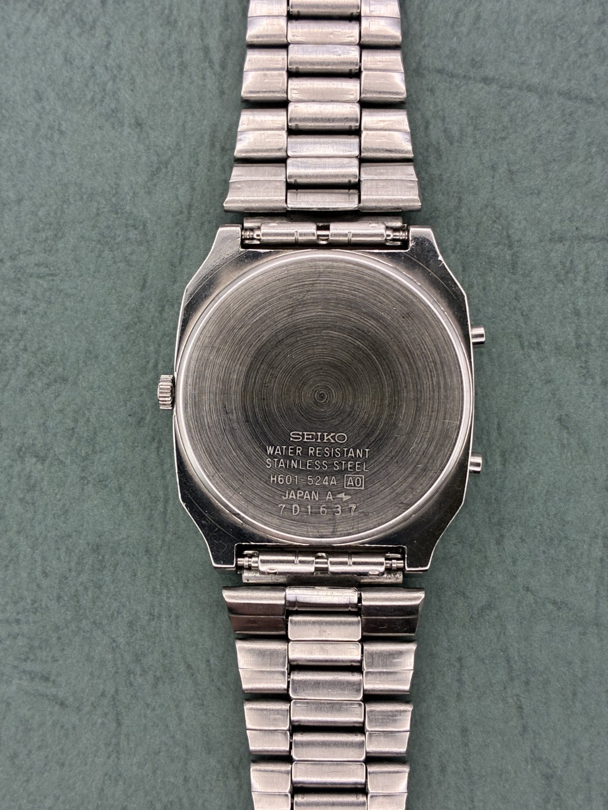 Vintage Seiko Duo Display Quartz Watch / H601-524A / JDM / Ana-Digi / Dec 1987