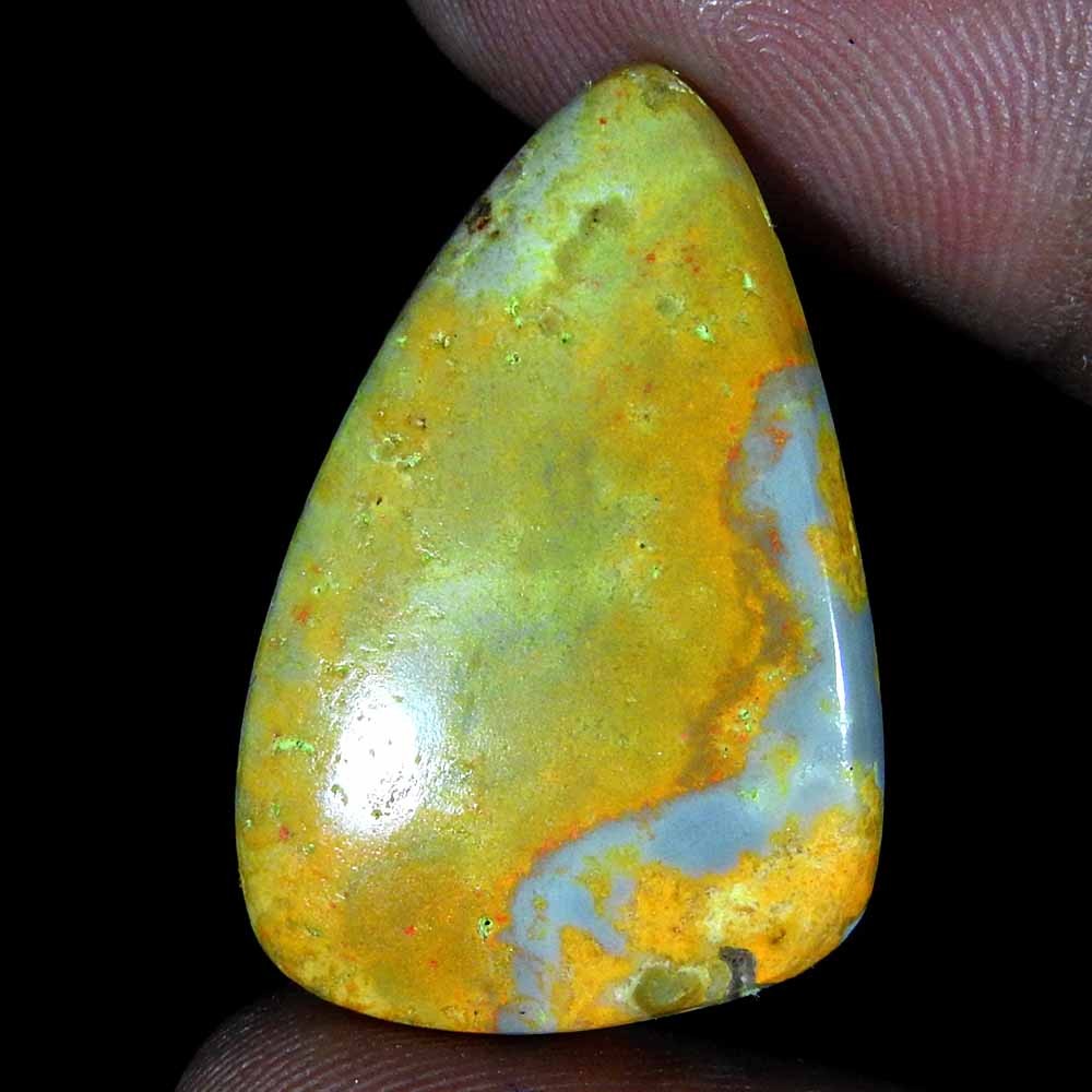 18.95 cts Natural Designer Bumble Bee Jasper Fancy Cab+ 29x19x4 Loose Gemstone