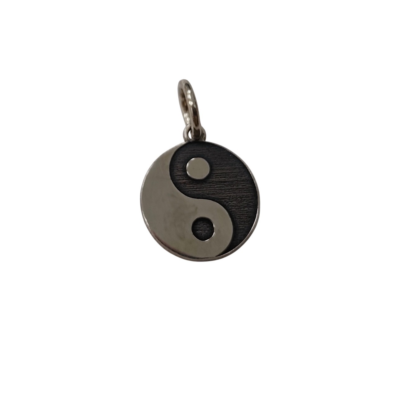 Handmade 925 Silver Pendant – Yin Yang Symbol 14mm Round