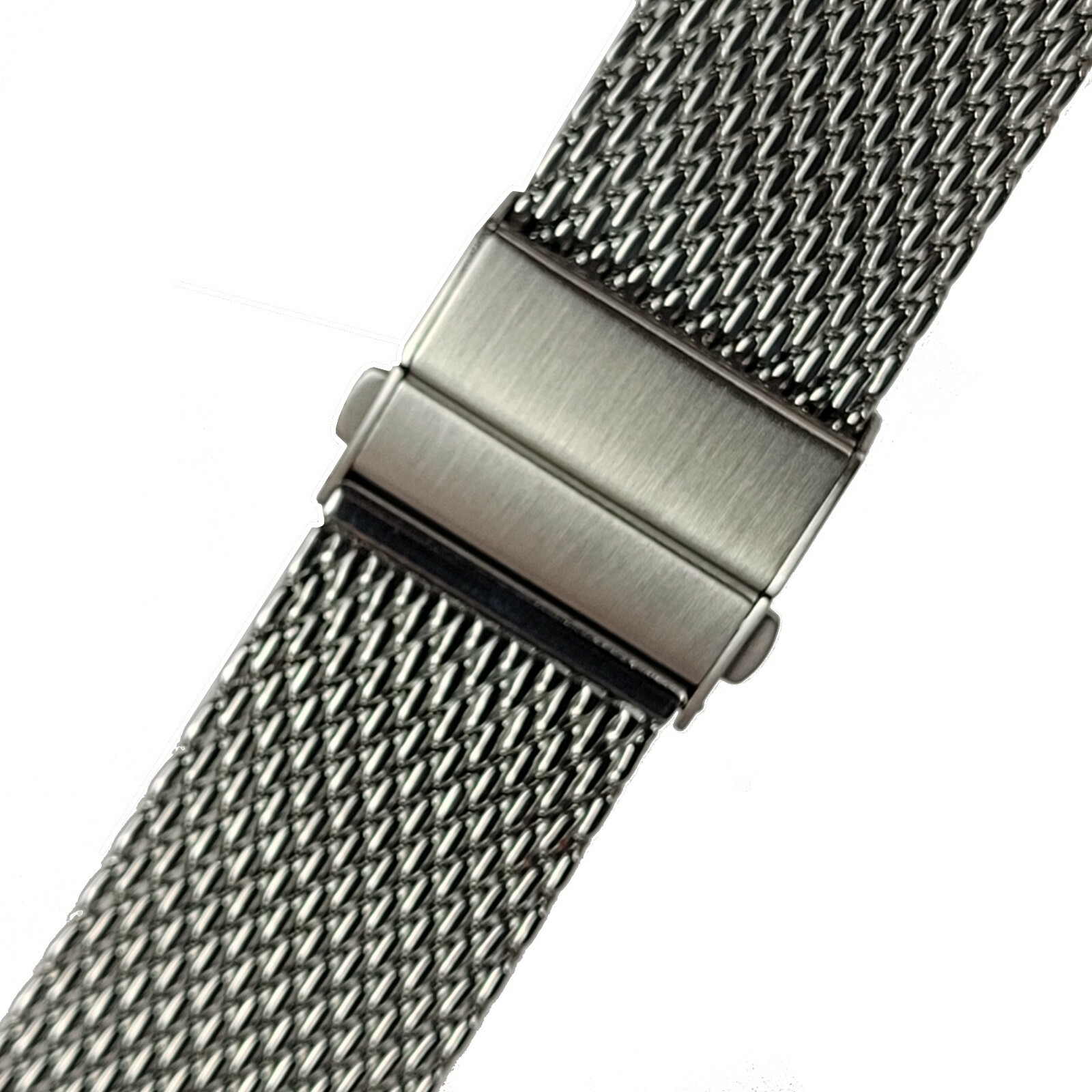 Stainless Steel Mesh Watch Band | Deployment Catch | Breitling Superocean Style