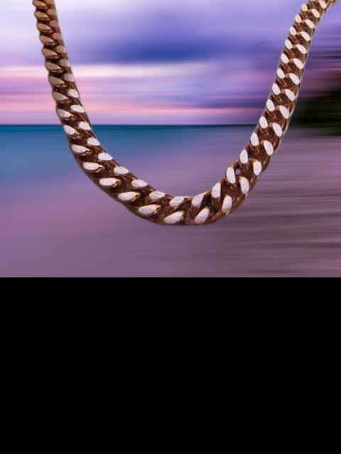 Solid Copper 1/4 of an inch wide Men’s 8 Inch Link Bracelet CB651G.