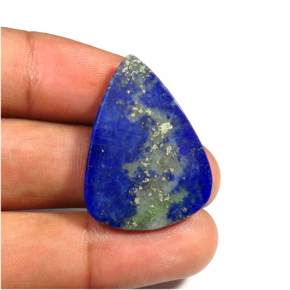 Natural Lapis Lazuli Gemstone 18cts Lapis Lazuli Pear Cabs 30x22x3mm LP-21