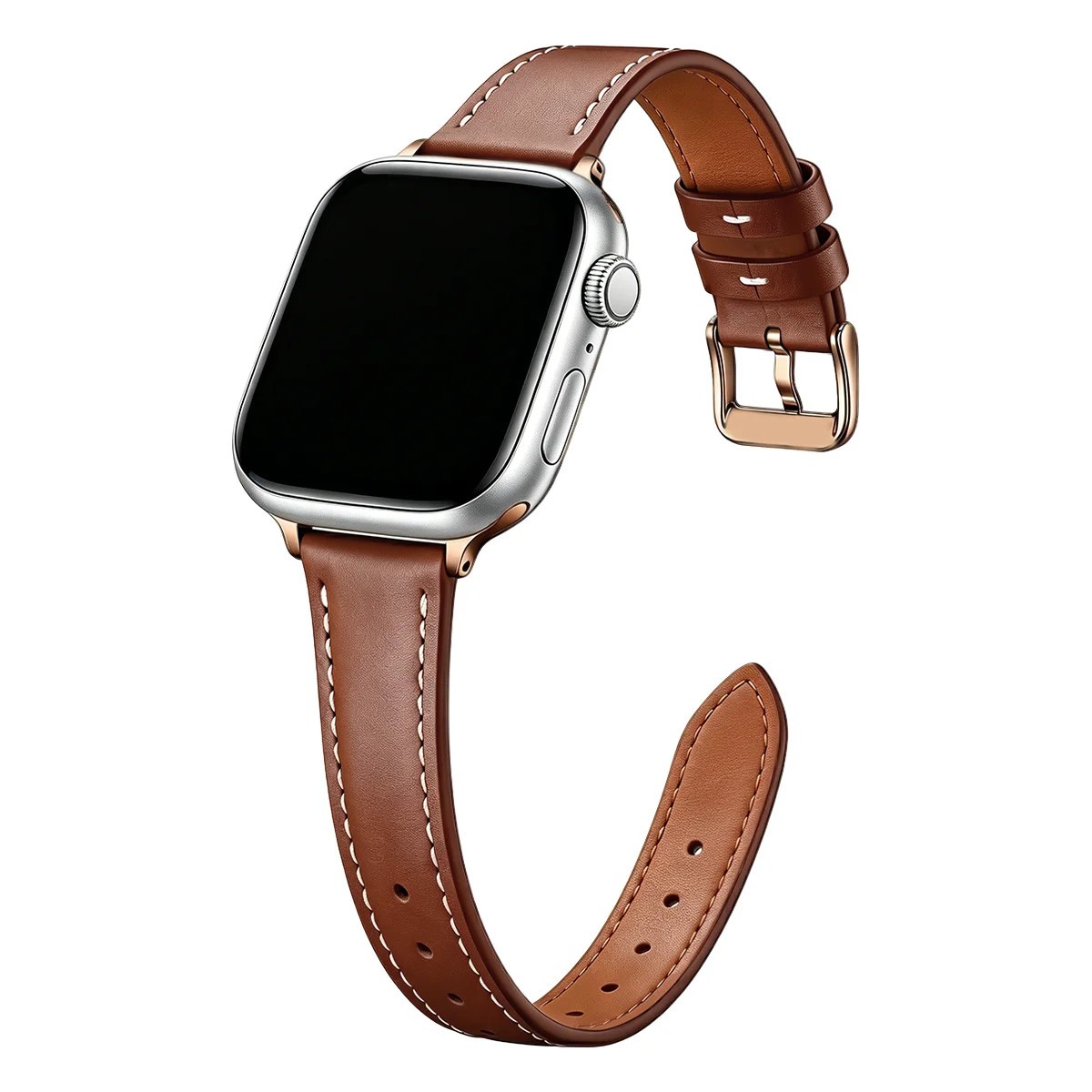 For Apple Watch Genuine Leather Loop Strap Band Series 1 To 11 SE 38mm 45mm