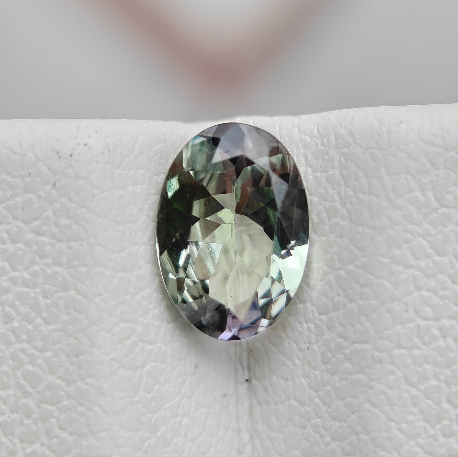 Natural peacock zoisite gem 7x5mm oval tanzanite stone loose gemstone ideal for