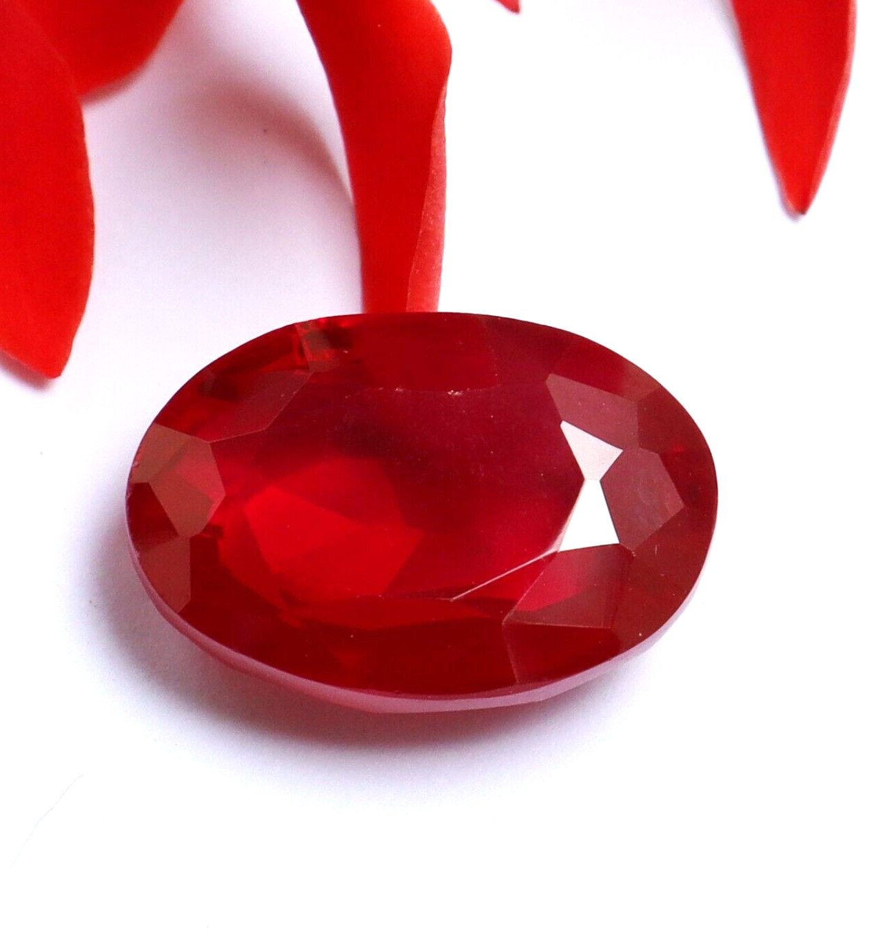 Natural Red Ruby CERTIFIED Oval Shape Loose Gemstone 11.70 Ct Best Offer