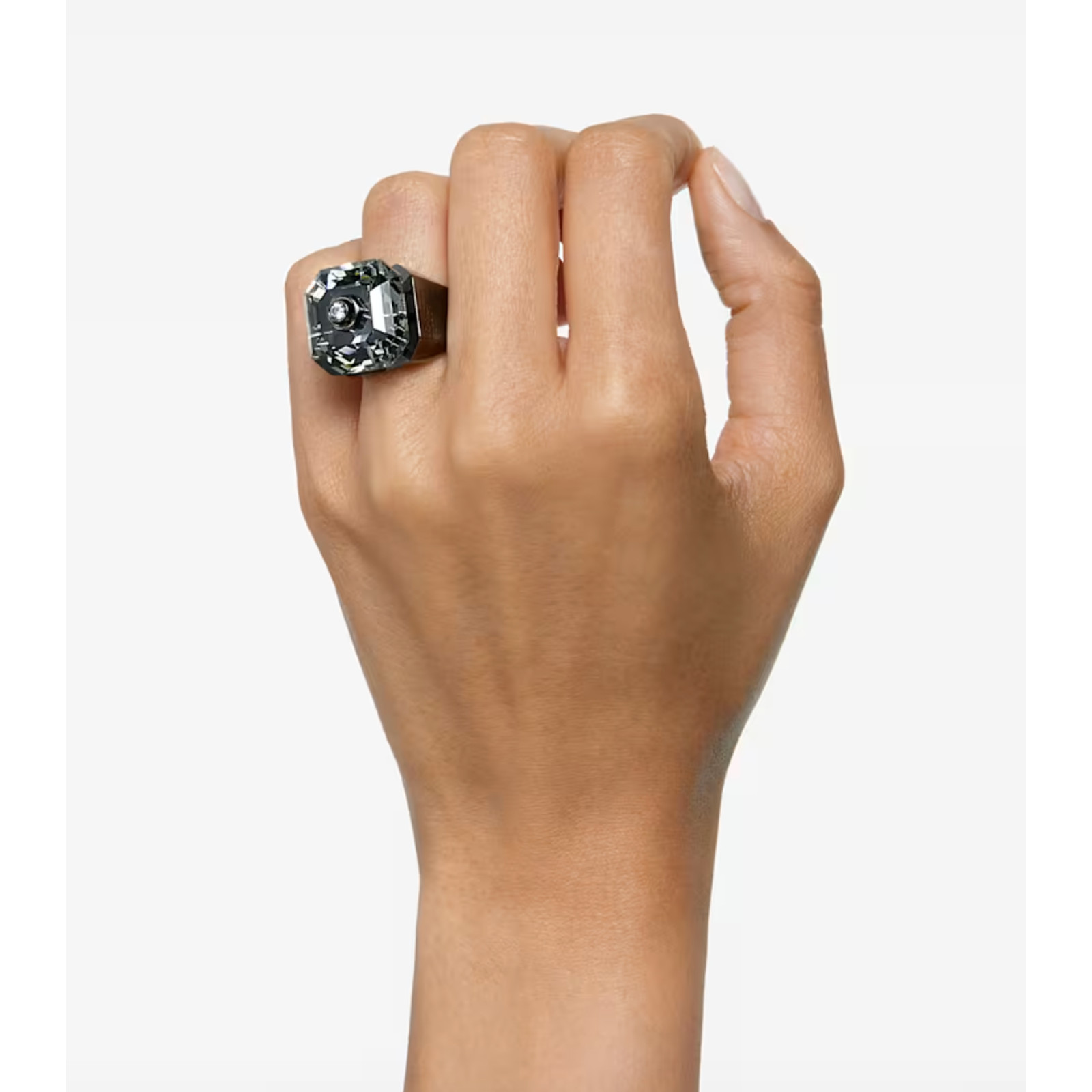 Swarovski Numina cocktail ring Octagon cut, Black, EUR 62 / 9.5 USA