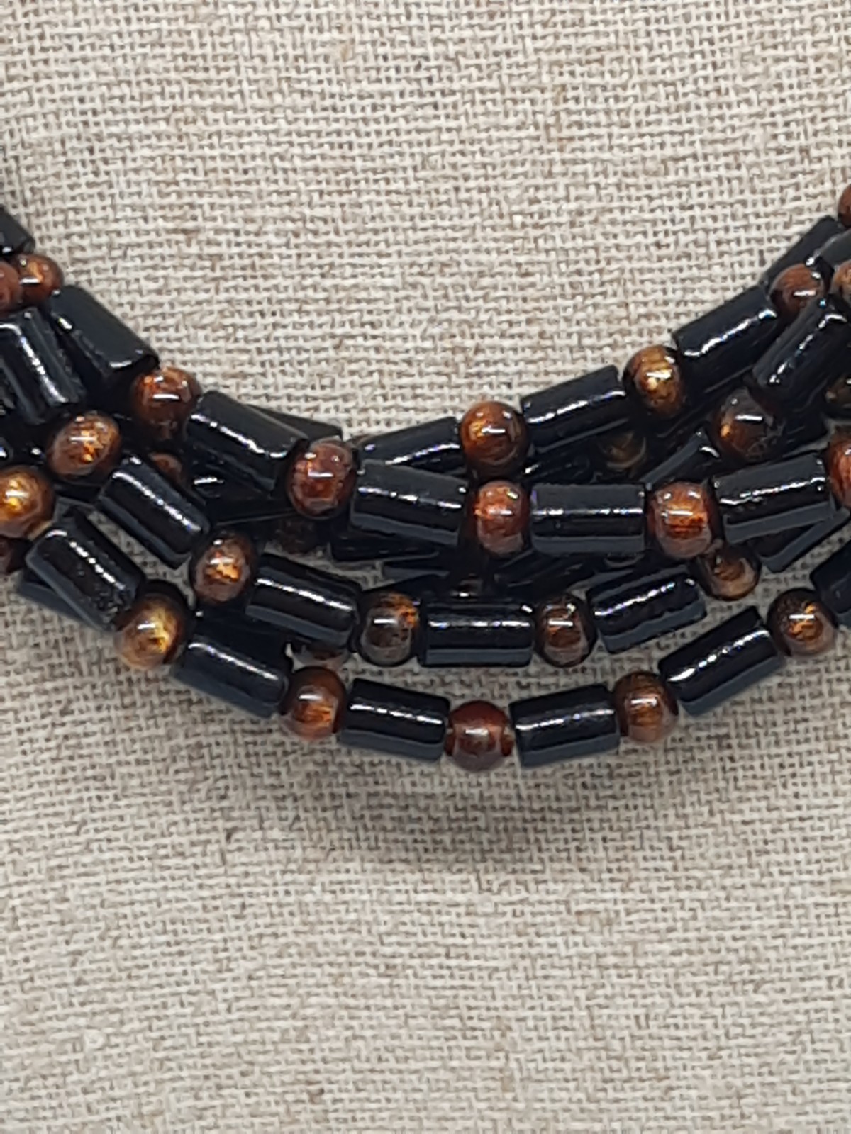 JAY KING DTR DESERT ROSE TRADING Black Coral Bead & Sterling Silver Necklace 925
