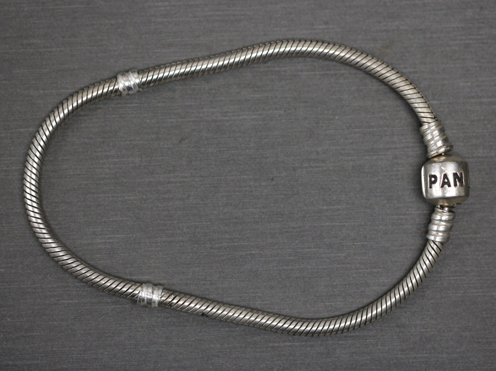 Pandora ALE 925 Silver Barrel Clasp Bracelet 7 3/4″ 590702HV