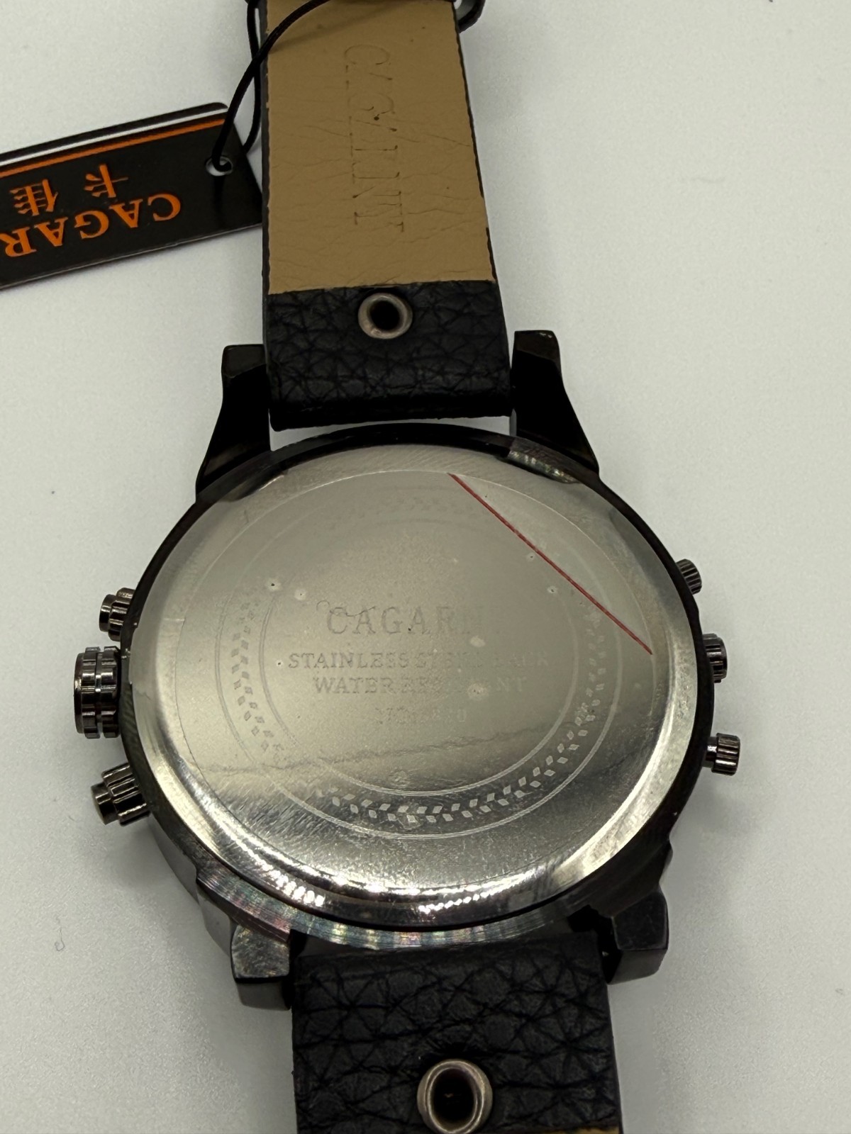 Cagarny 6820 Oversized Dual Time Zone Mens Quartz Watch Bold Statement Piece