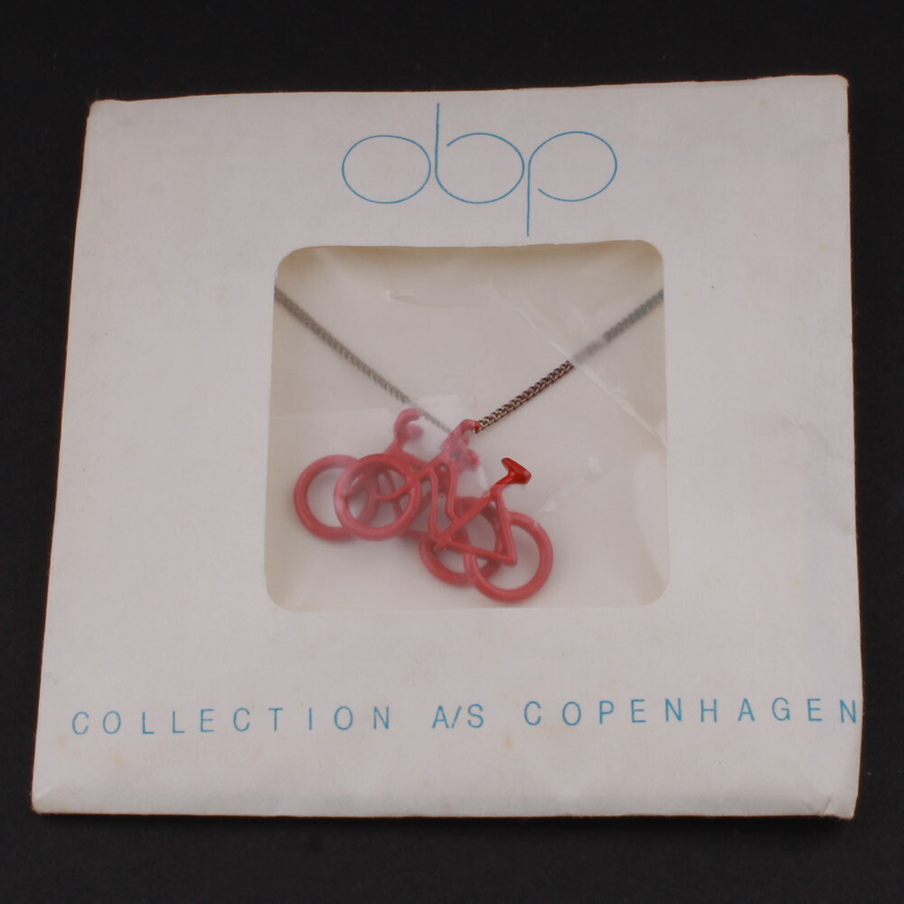 OBP Collection A/S Copenhagen 2 x Red Bike Pendant. “Sunshine & Night”. NEW!