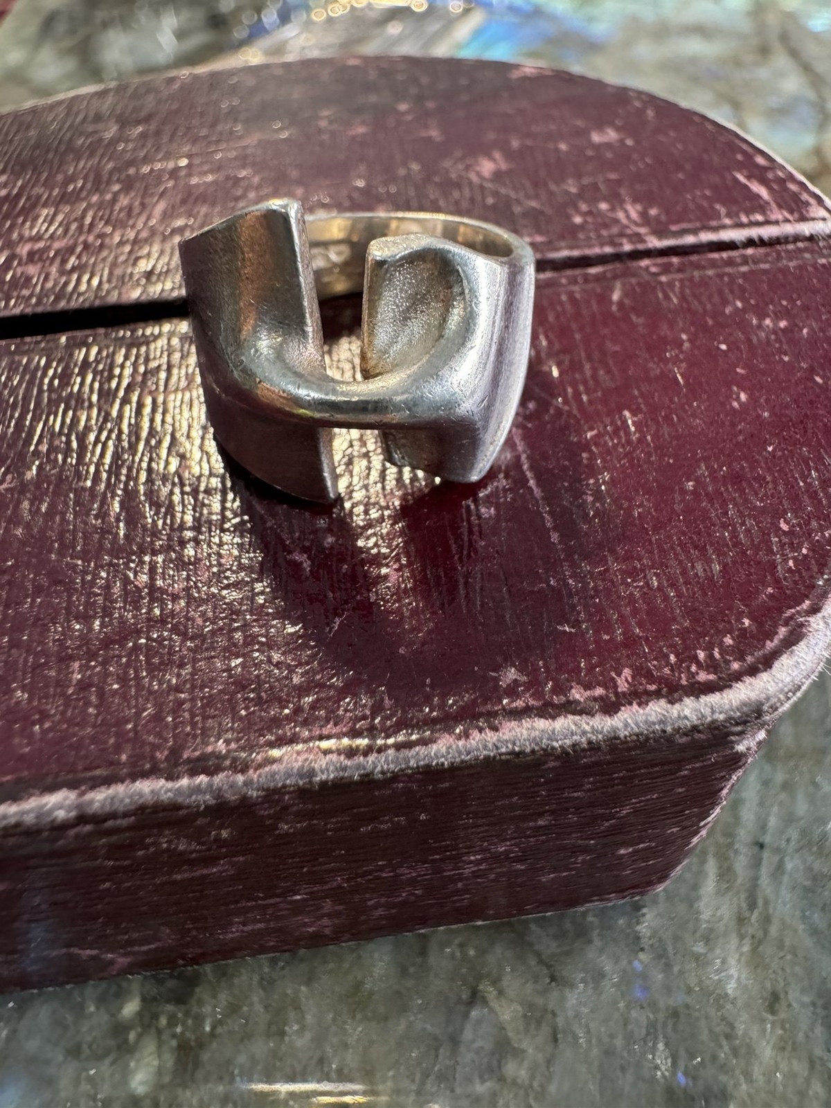 Whole body s925 silver ring male and female elephant iceberg sculpture design