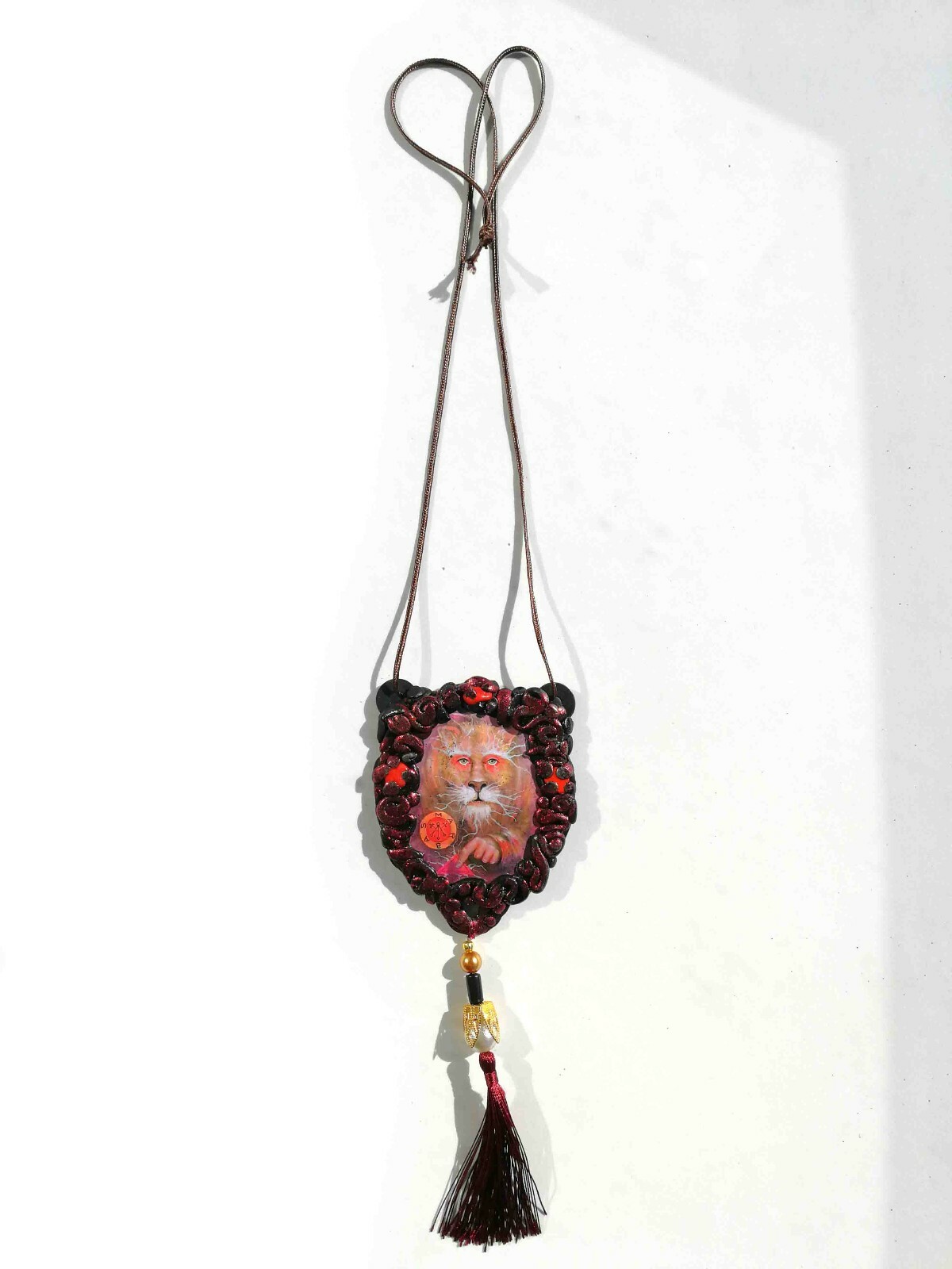 sign of lion talisman charms amulet attraction money prosperity wealth richness