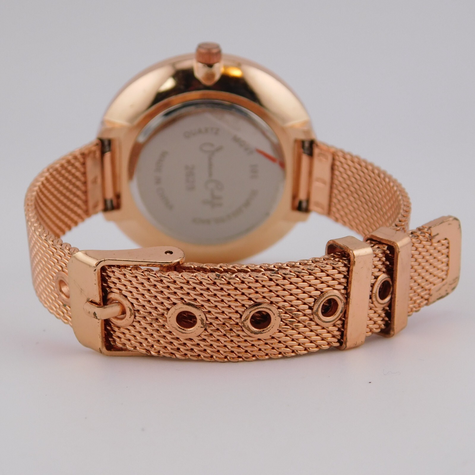 Jessica Carlyle 2628 Rose Gold Tone Quartz Analog Women’s Watch New Battery