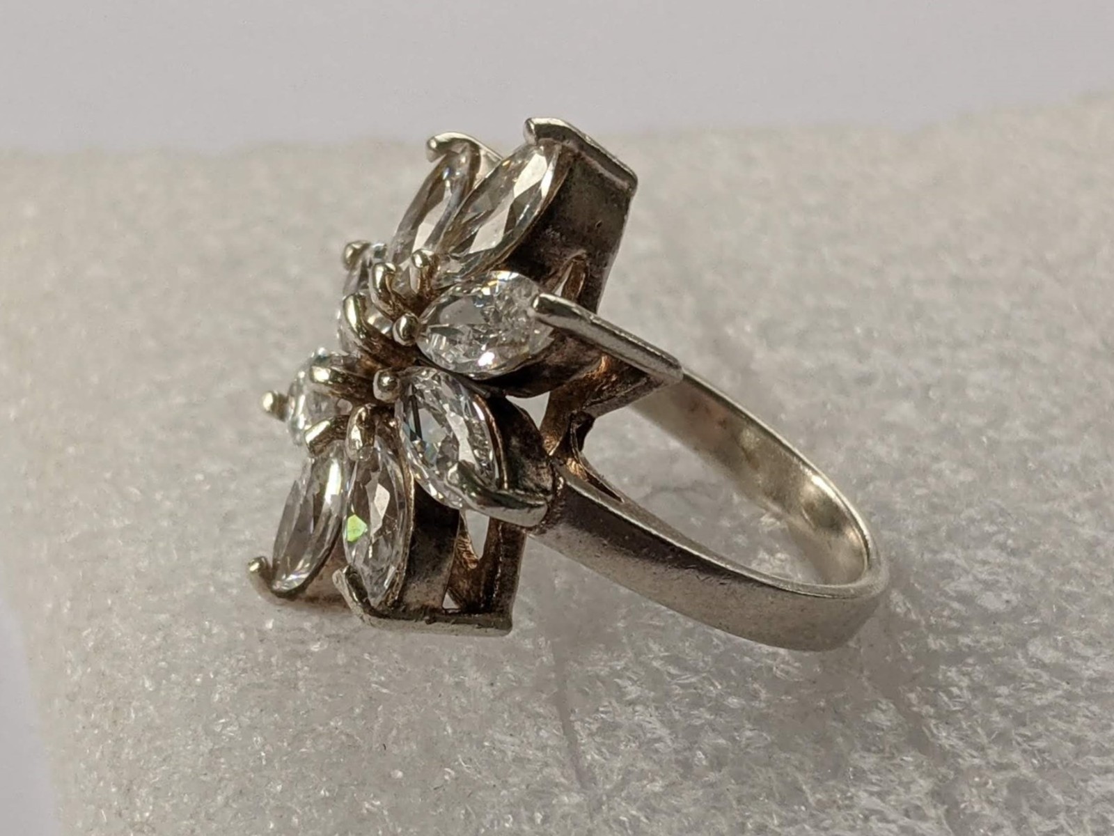 Vintage ring sterling silver 925 Size 7 Weight 7.83 g. Ukrainian jewelry.