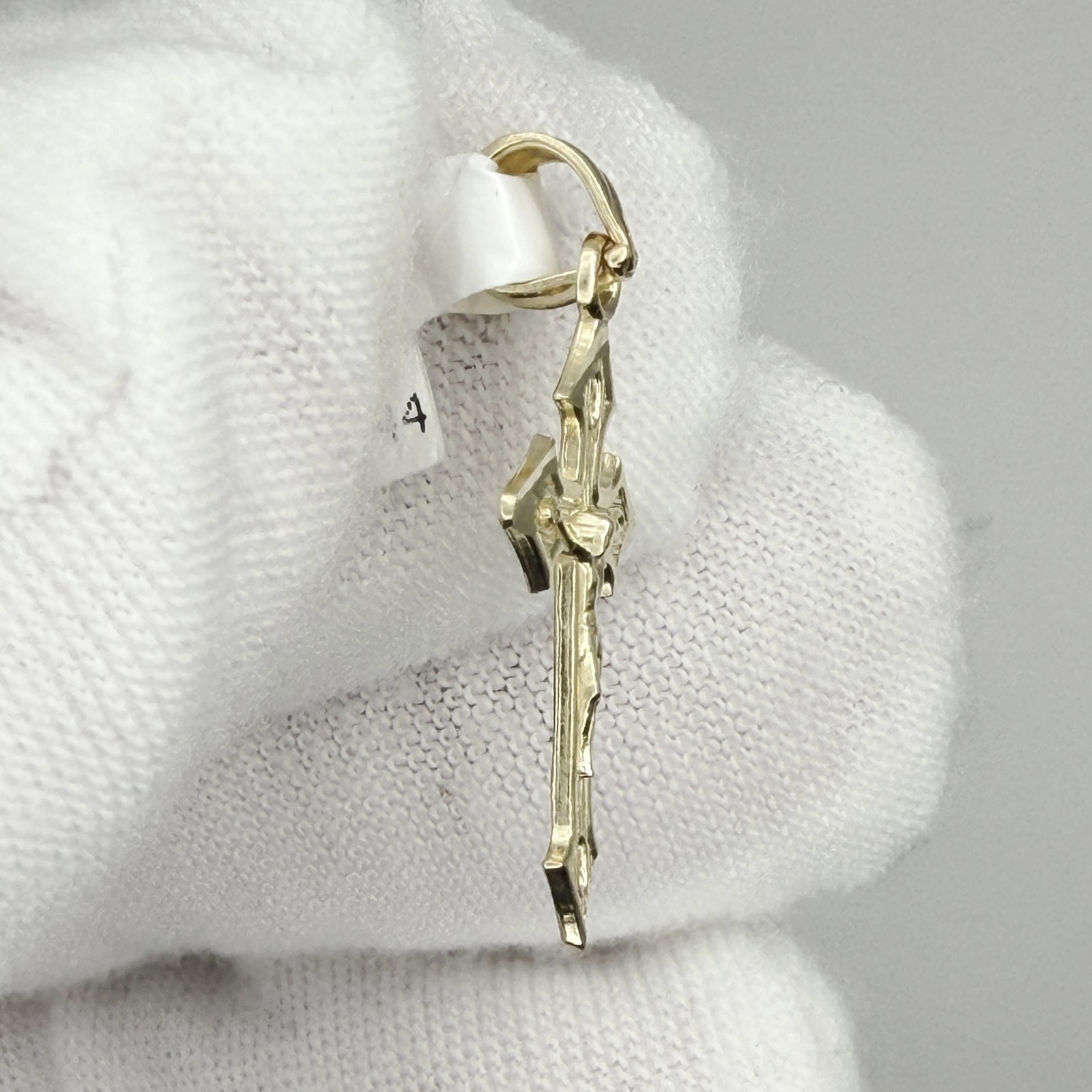 10k Yellow Gold Crucifix Cross Religious Jewelry Gift For Her Him Charm Pendant