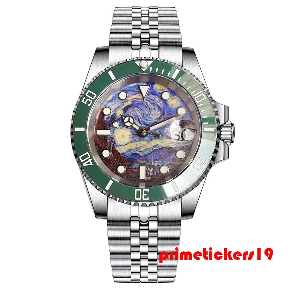 Tandorio Full Lume Starry Sky Dial Date NH35 Men’s 40mm Automatic Watch Sapphire