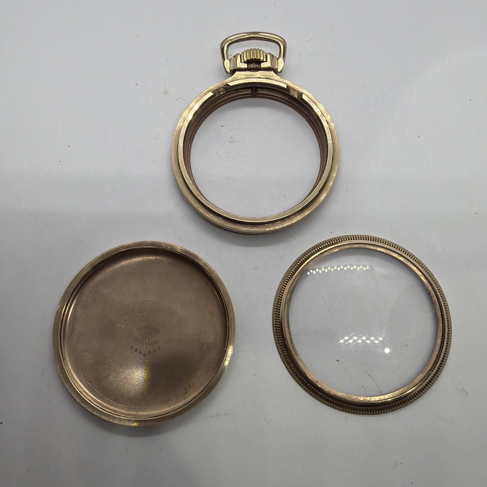VERY NICE HEAVY KEYSTONE 10K YGF 16s MAINLINER POCKET WATCH RAILROAD CASE