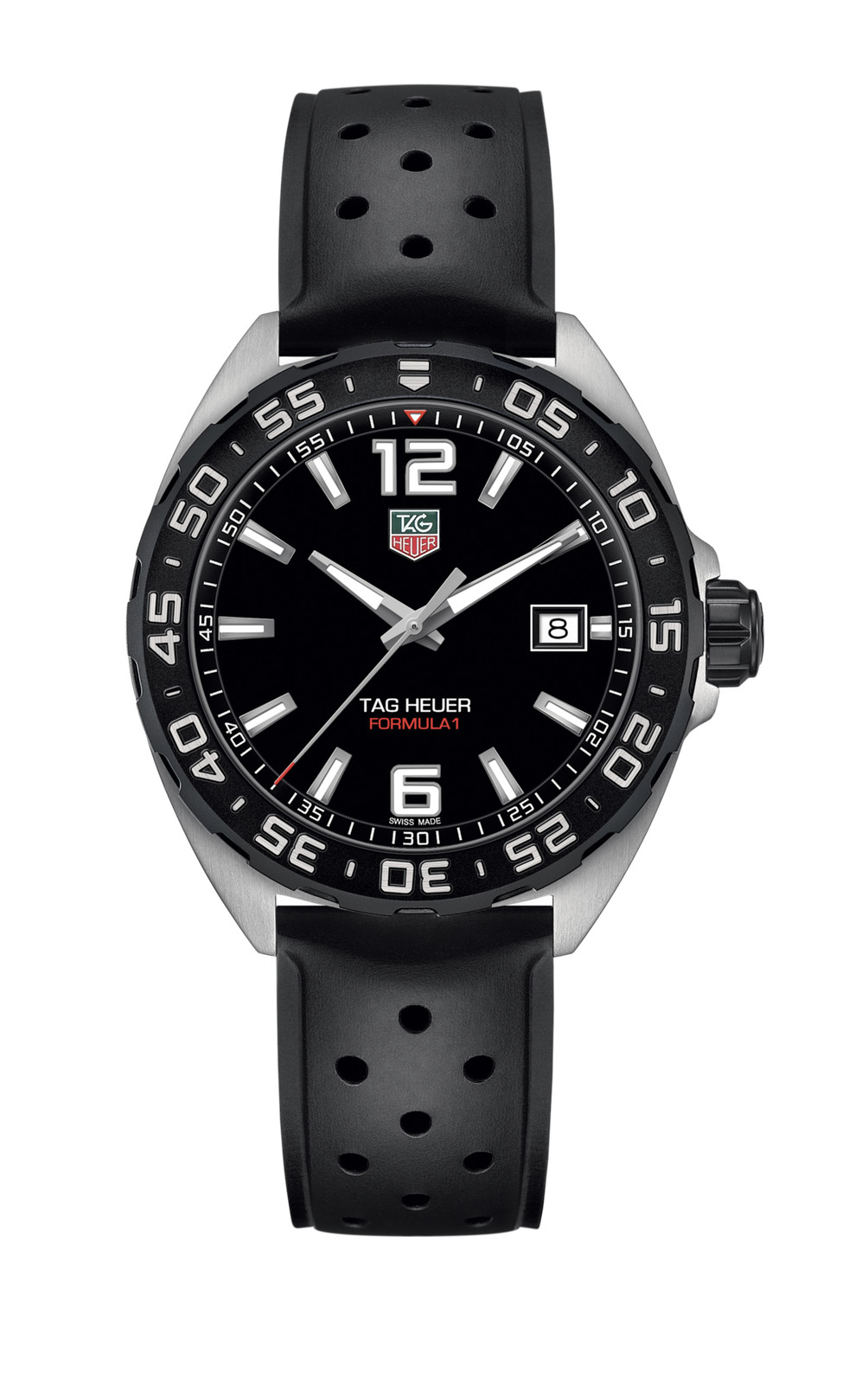 TAG Heuer WAZ1110.FT8023 Men’s Formula 1 Stainless Steel Watch with Black Band