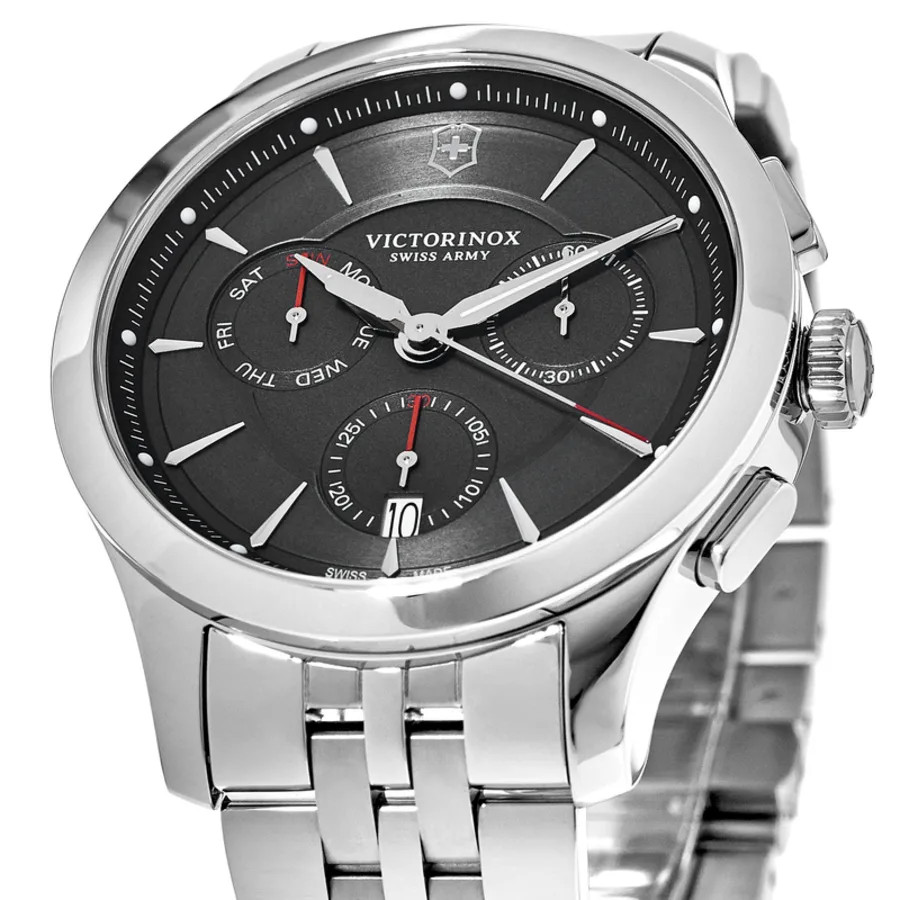 New Victorinox Swiss Army Alliance Chronograph Black Dial Men’s Watch 241745.1