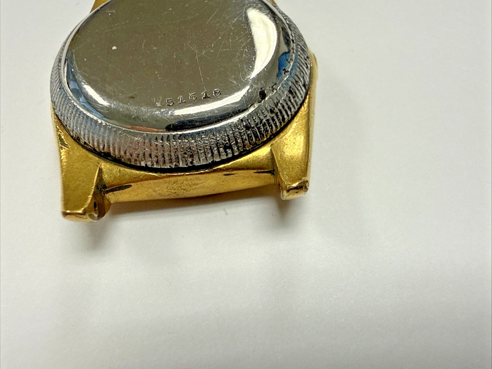 Rolex Vintage 1940s Bubbleback Ovetto 3372 Steel Watch Gold Filled Case e12206