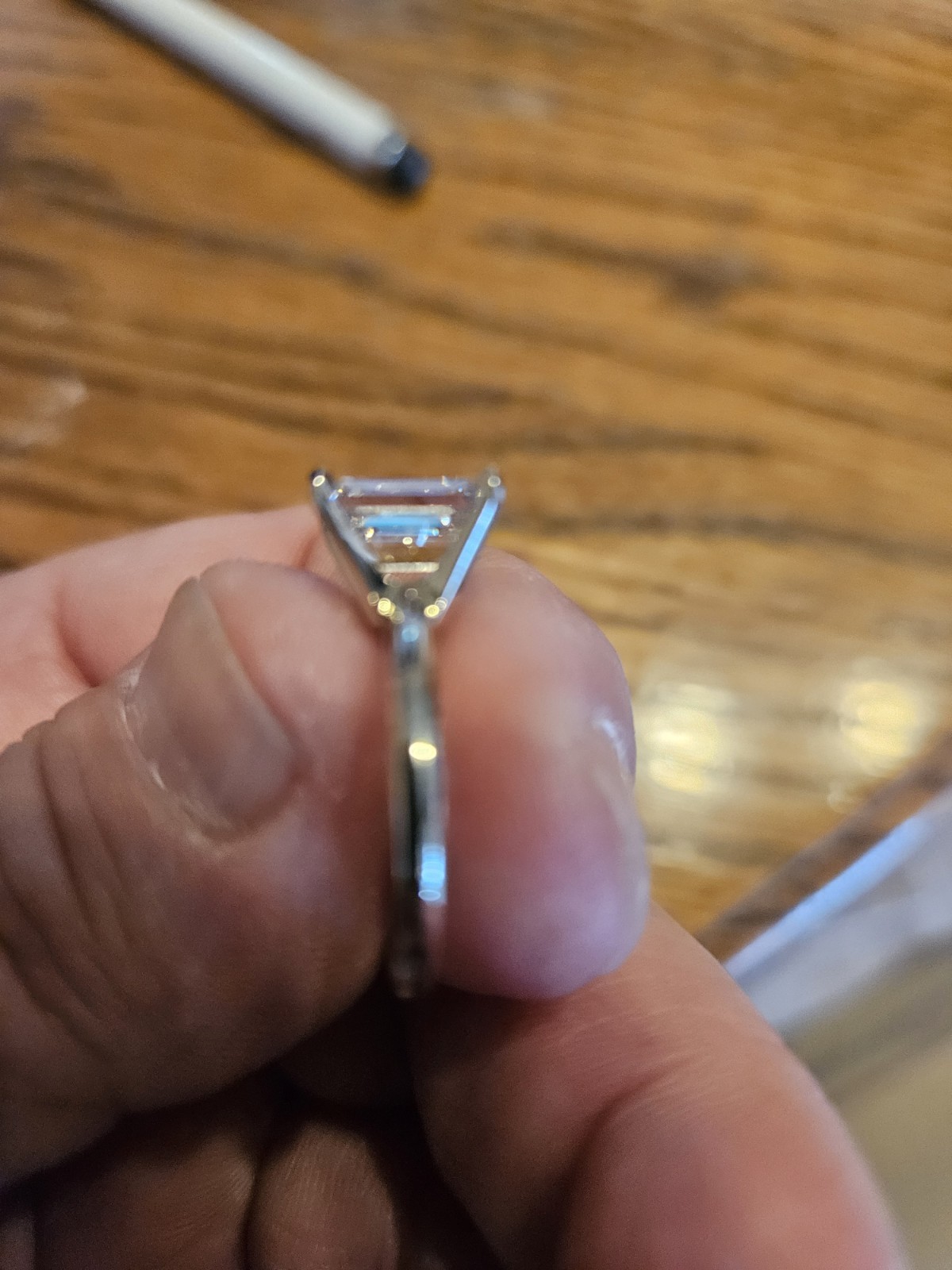 EMERALD CUT 2.56 CARAT DIAMOND ENGAGEMENT RING (lab created Diamond)