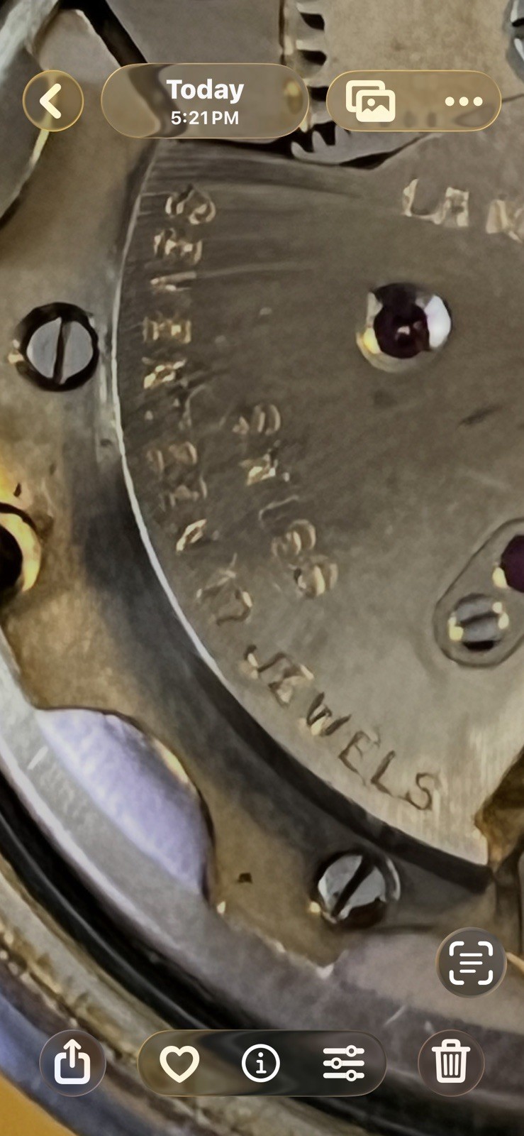 La Marque 17 Jewels Watch Unbreakable Mainspring Incabloc winds