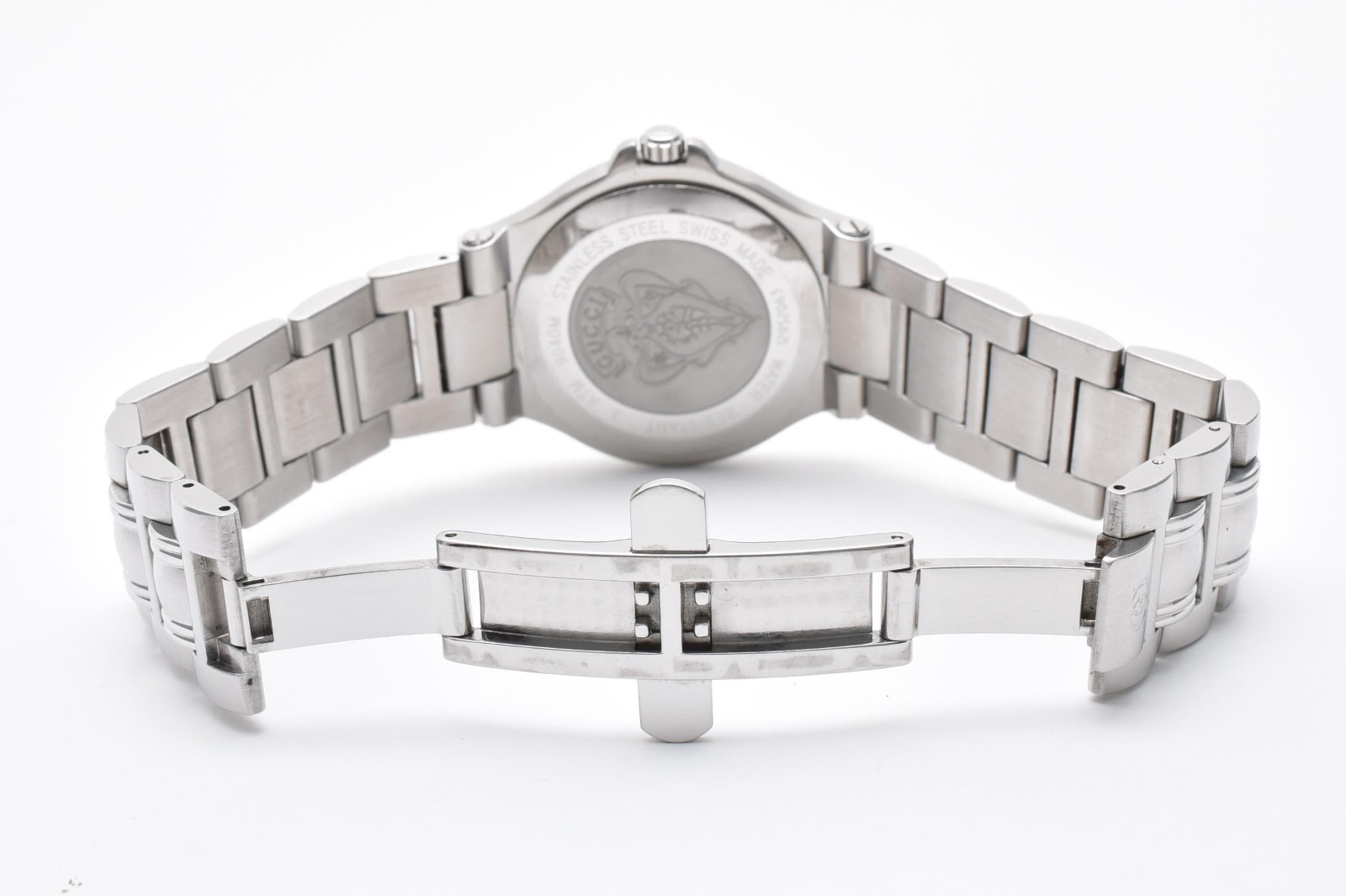 [ Near MINT ] Vintage Gucci 9040M Black Dial 35mm Quartz Men’s Watch From JAPAN