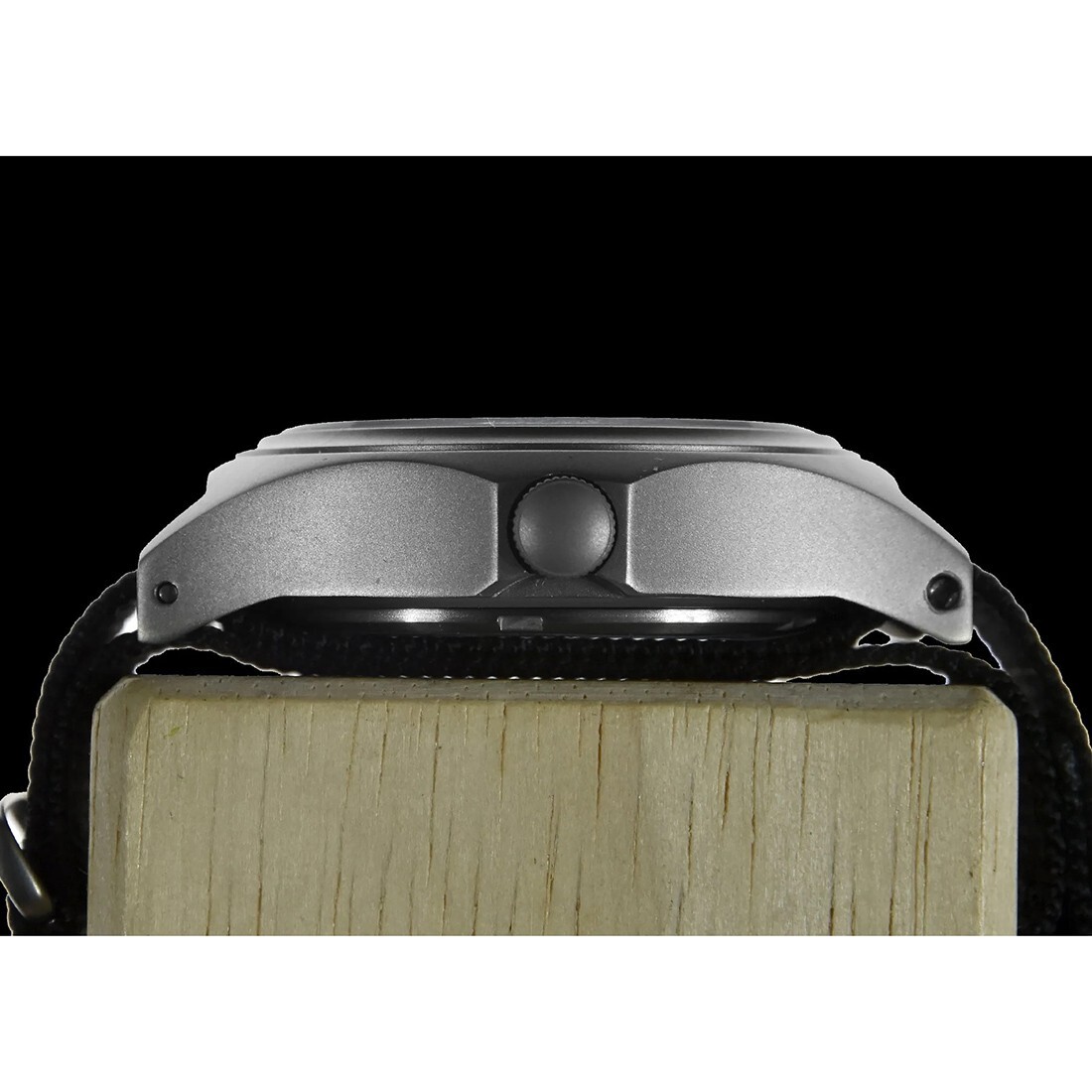 MWC Combat Elite Titanium Quartz Swiss Black Fabric Military Date Men’s Watch