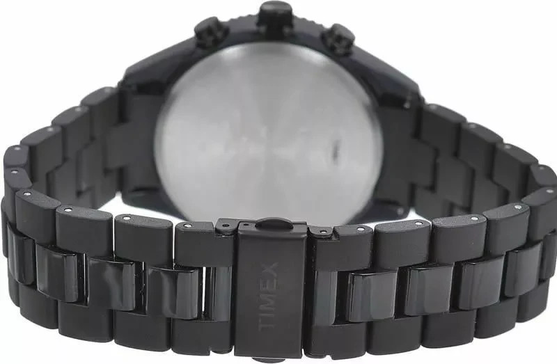 Timex Originals Sport Chronograph on PU Bracelet and Yellow Accents T2N866.