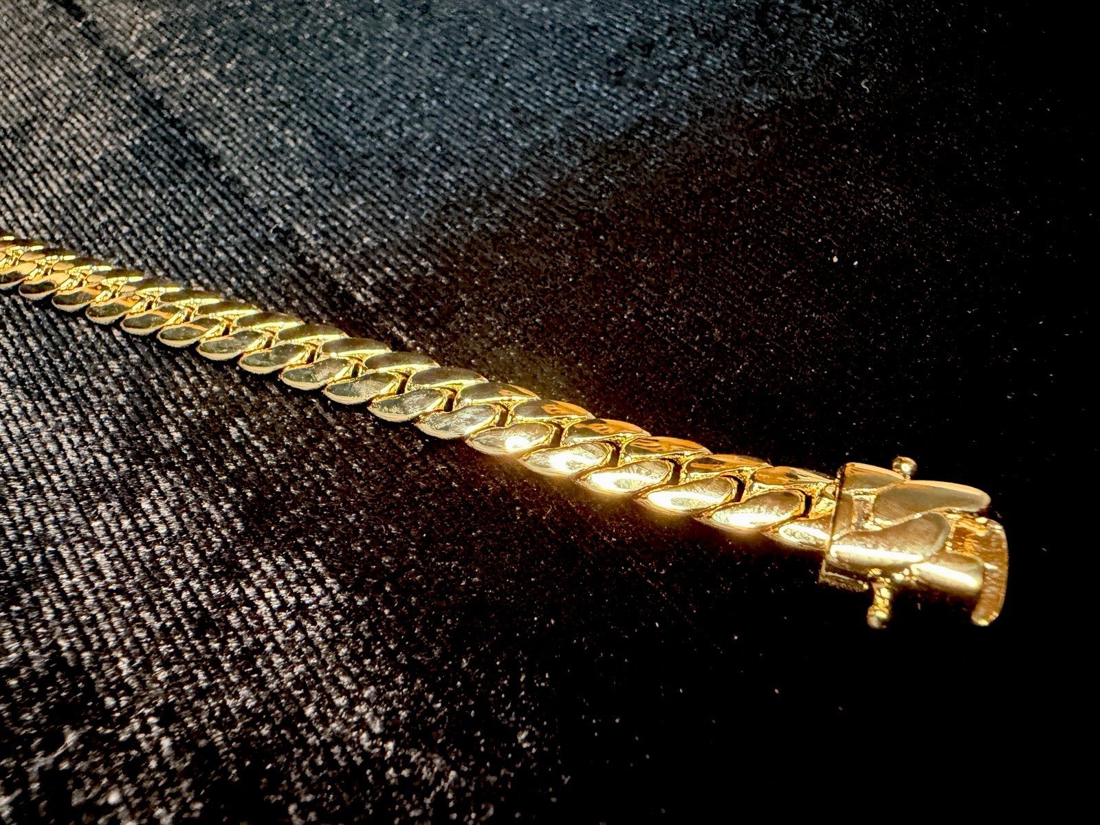 14K Stamped Yellow Gold 6.5MM Miami Cuban Link Bracelet 8in Box Lock