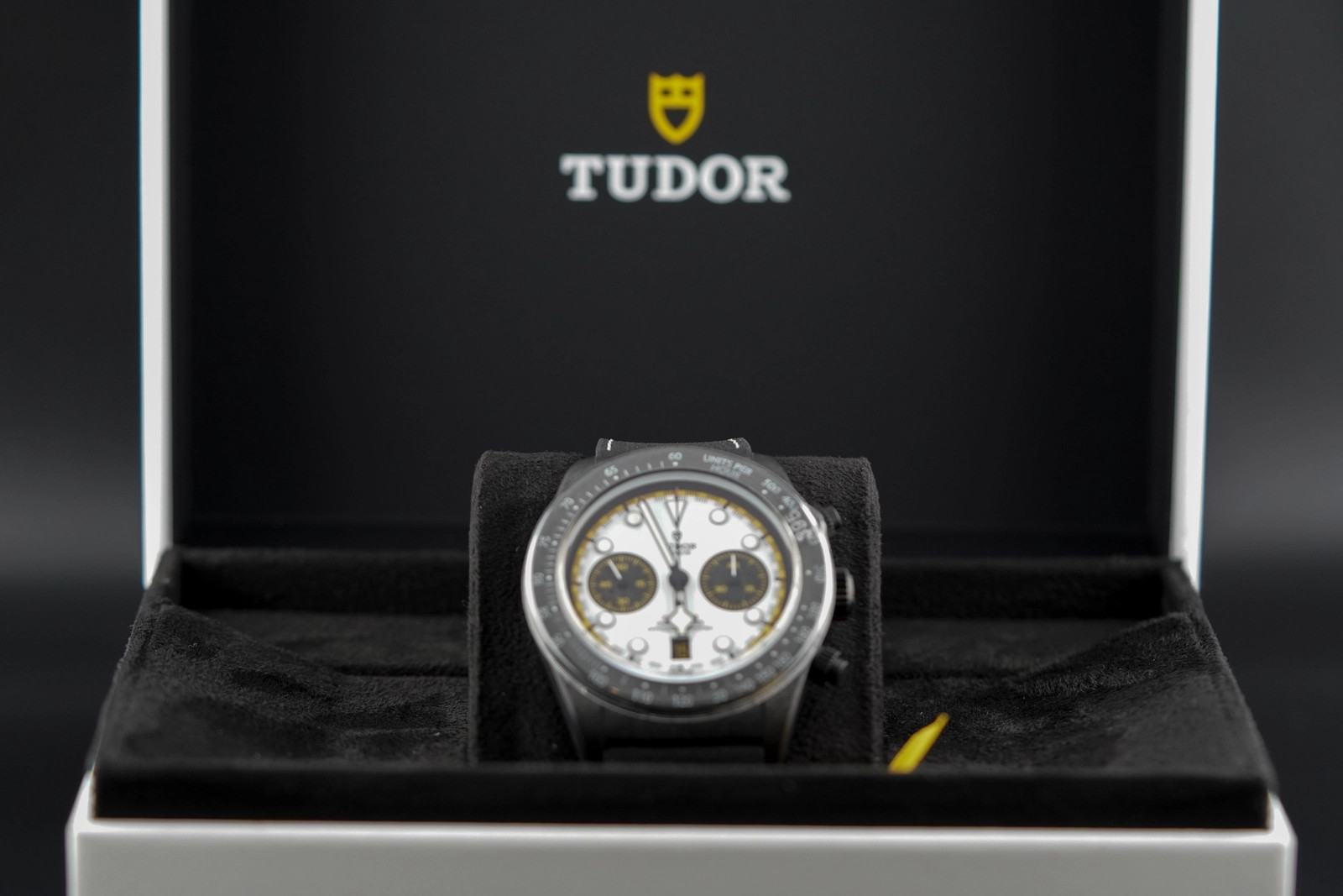 Tudor Black Bay Chrono White Hybrid Rubber Leather Strap M79377KN Complete 2026