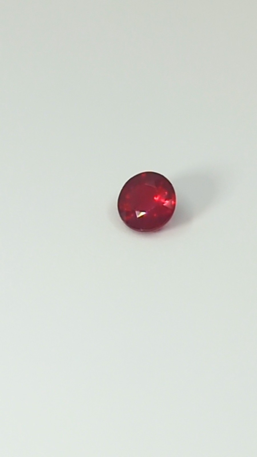 .97ct Natural Ruby Round Faceted AAA Rich Red – High Chromium Mozambique