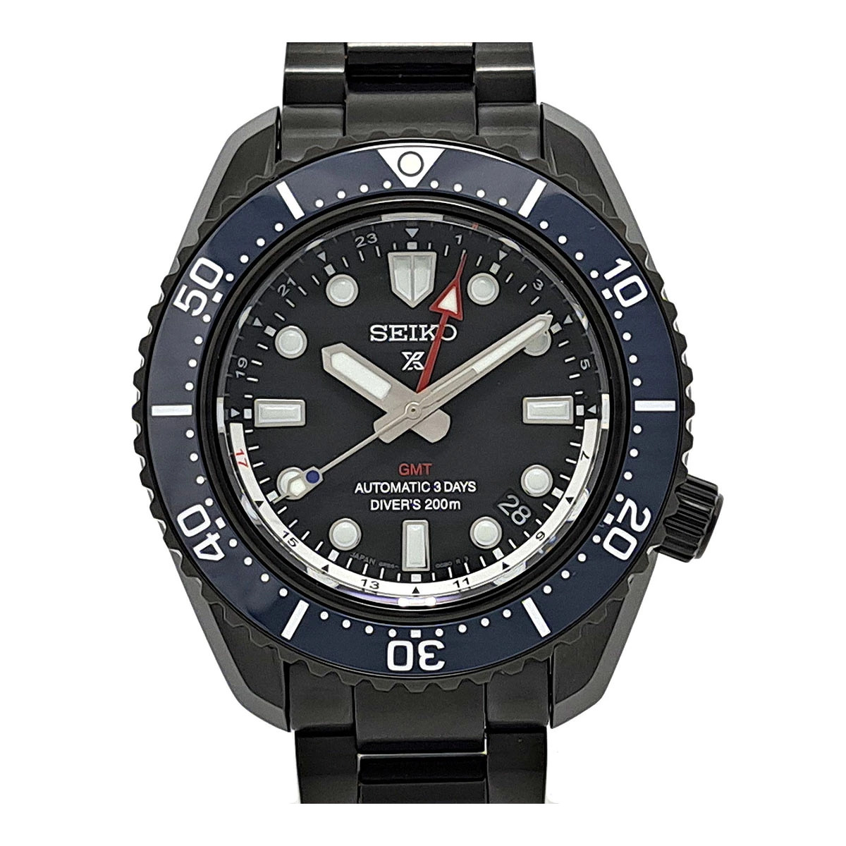 SEIKO SBEJ023 Black Case Size 42mm Wrist Size 20cm Men’s Used Watch #71015