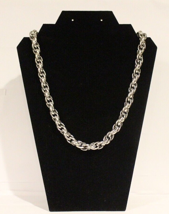 11 mm Cuban Link Chain Necklace Silver Plated SS Various Length Miami
