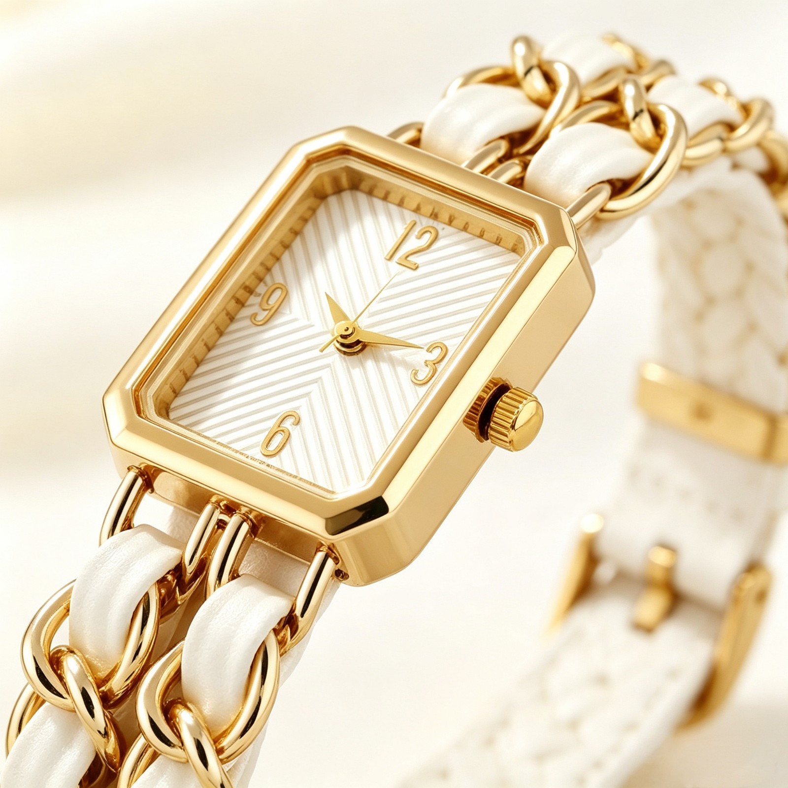 Women Watch Minimalist Luxury Watch Niche Chain Bracelet Wristwatch Women Gift