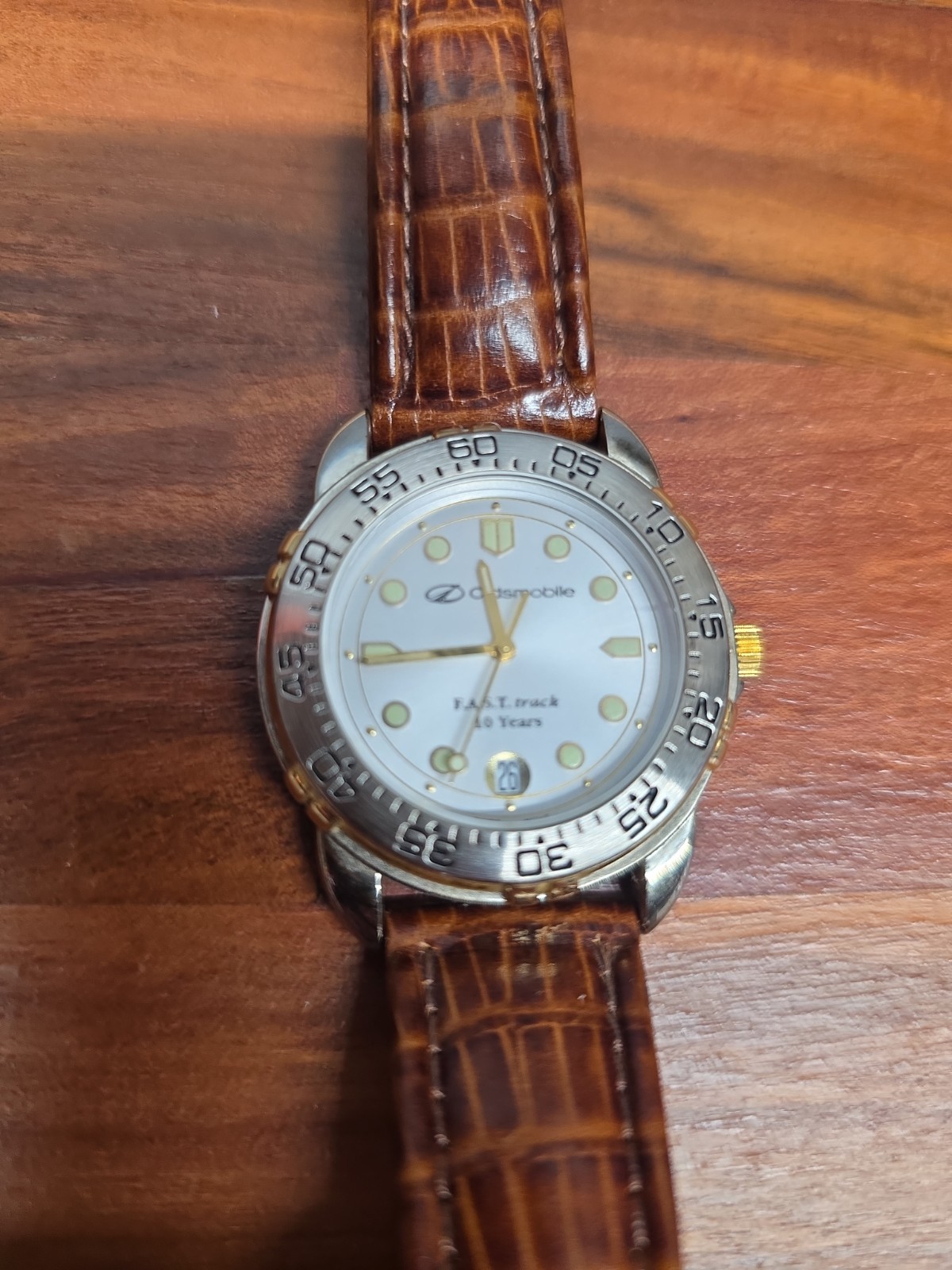 Oldsmobile F.A.S.T. Track 10 Years Luger Mens Swiss Watch Quartz Never Worn Nib