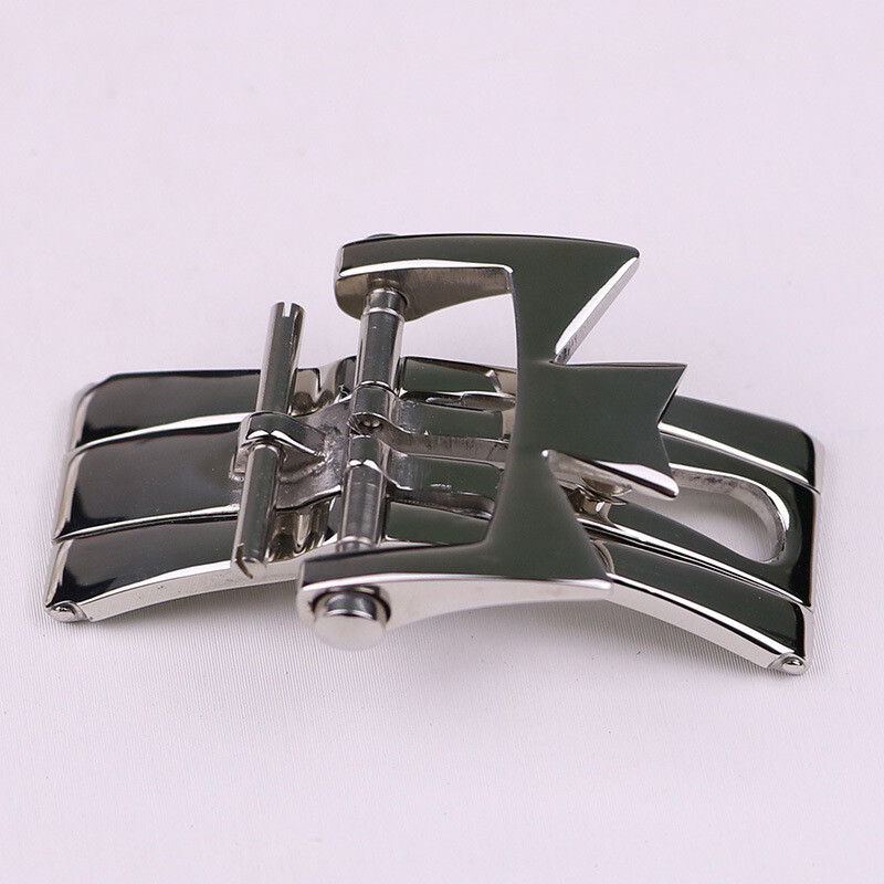 Stainless Steel Double Push Butterfly Buckle 18mm 20mm For Vacheron Constantin