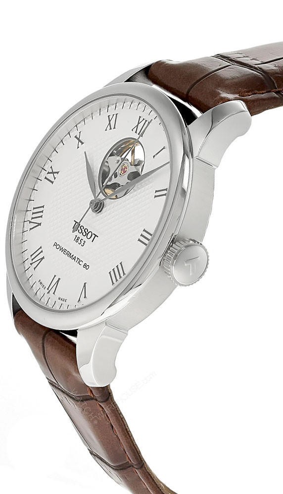 Tissot Le Locle Powermatic 80 Open Heart Leather Men’s Watch T006.407.16.033.01