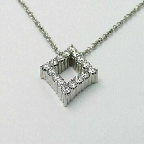 2CT Round Cut Moissanite Kite Shape Women’s Pendant 14k White Gold Plated Silver