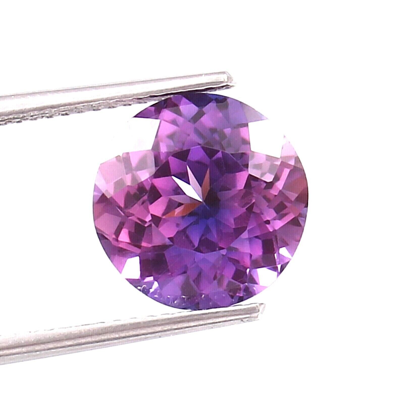 14.85 CT Natural Ceylon Cornflower Purple Blue Parti Sapphire Round Gemstone