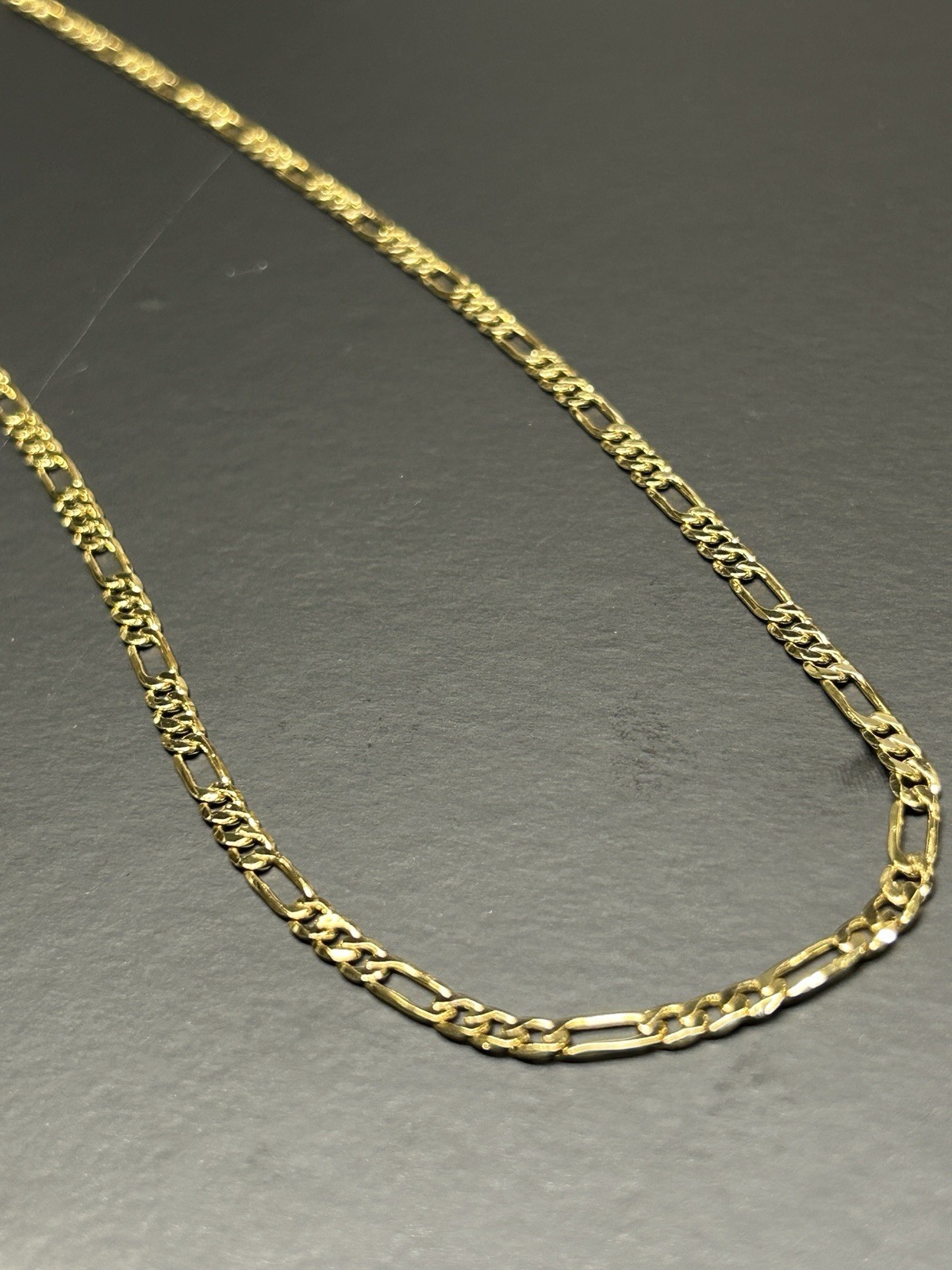 18K Gold Plated Figaro Chain Necklace 25.0” 4.0mm 12g Chain