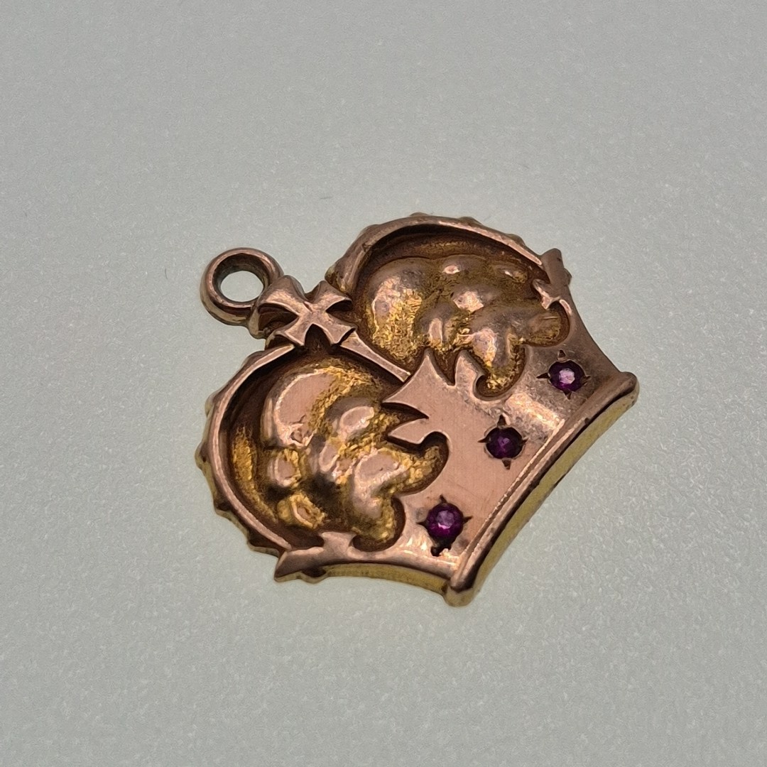 Vintage Jostens Kings Crown 1971 1/5 10KGF Yellow Gold Filled Charm Figural GF