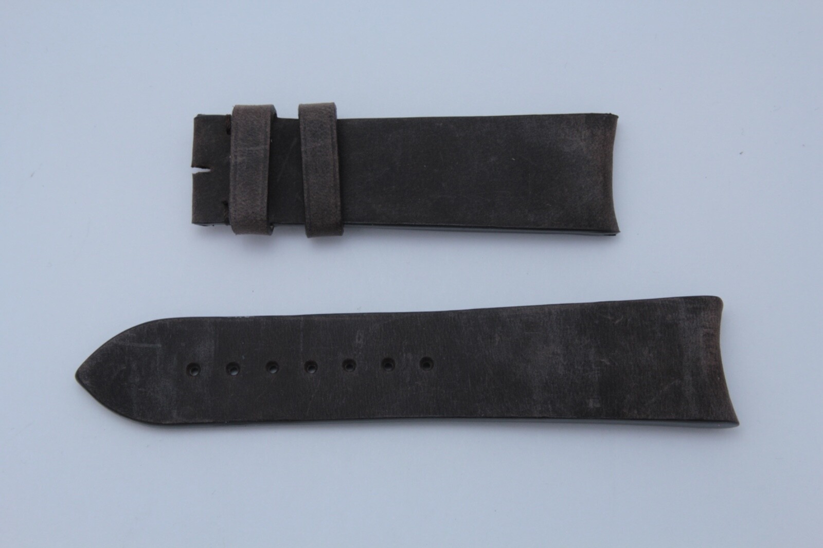 Genuine Bremont Vintage Dark Brown Leather 22mm x 20mm Watch Bands