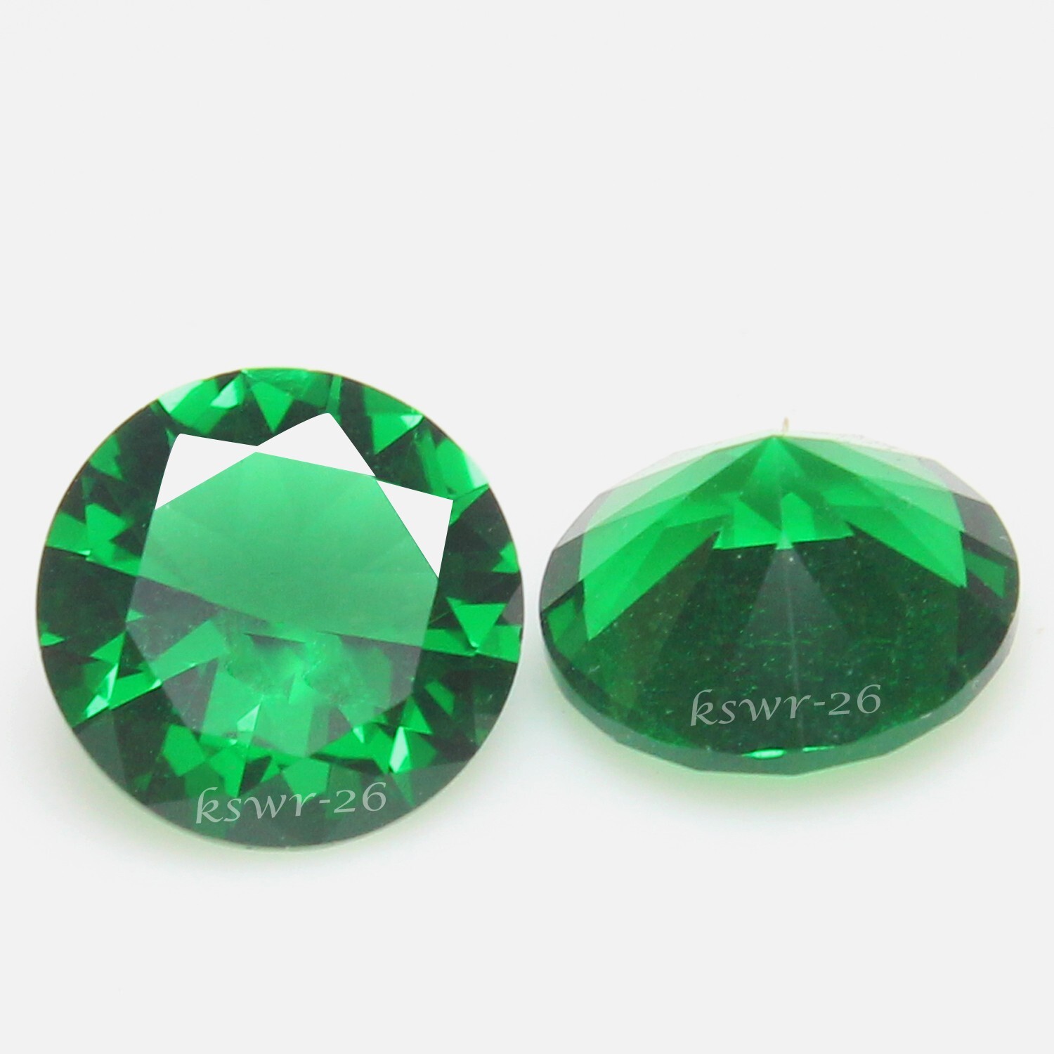 Natural Certified MUZO Green Emerald 11.00 MM Round Pair Stunning AAA+ Gemstone