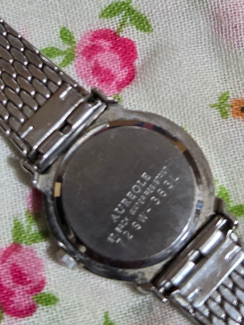 Aureole Quartz White Dial Women Wristwatch